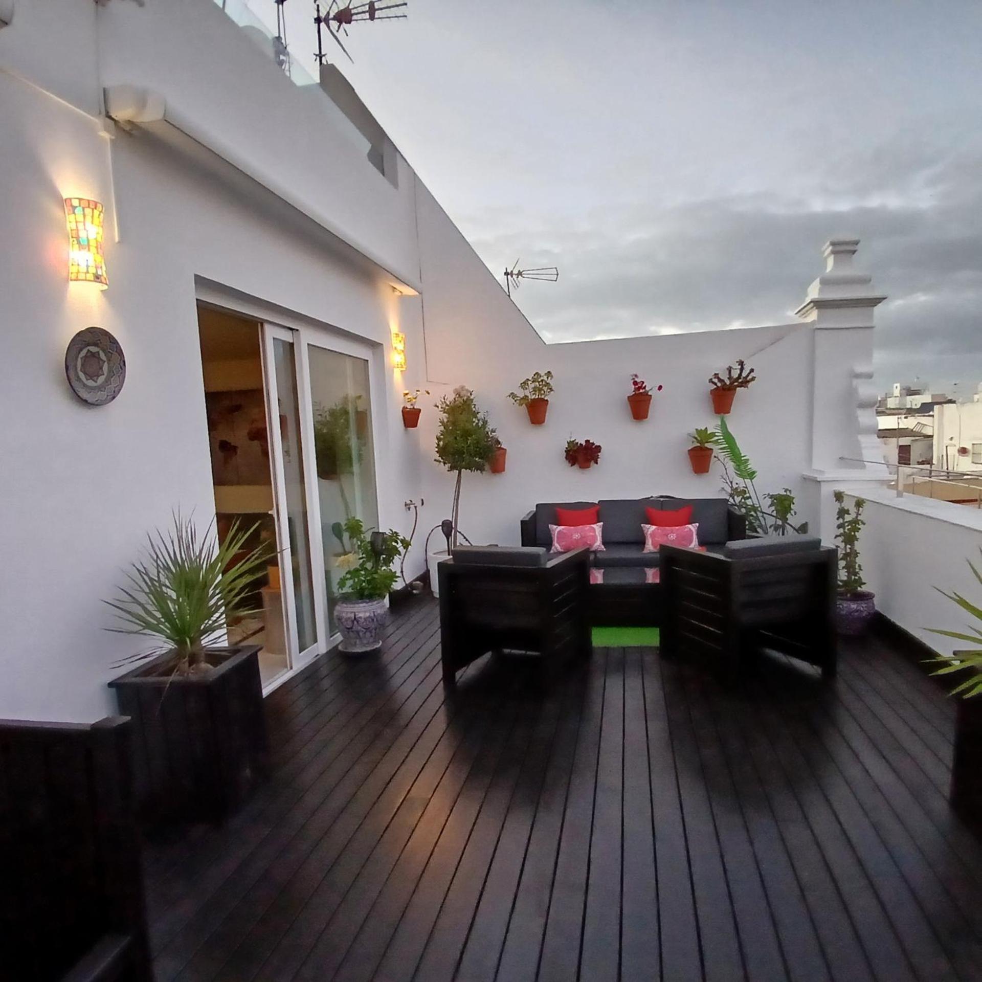 ***** Attic With Impressive Views And Jacuzzi Apartment Cadiz Bagian luar foto